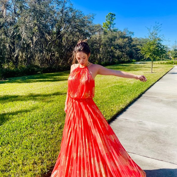 MSK Dresses & Skirts - Orange MSK Long Dress